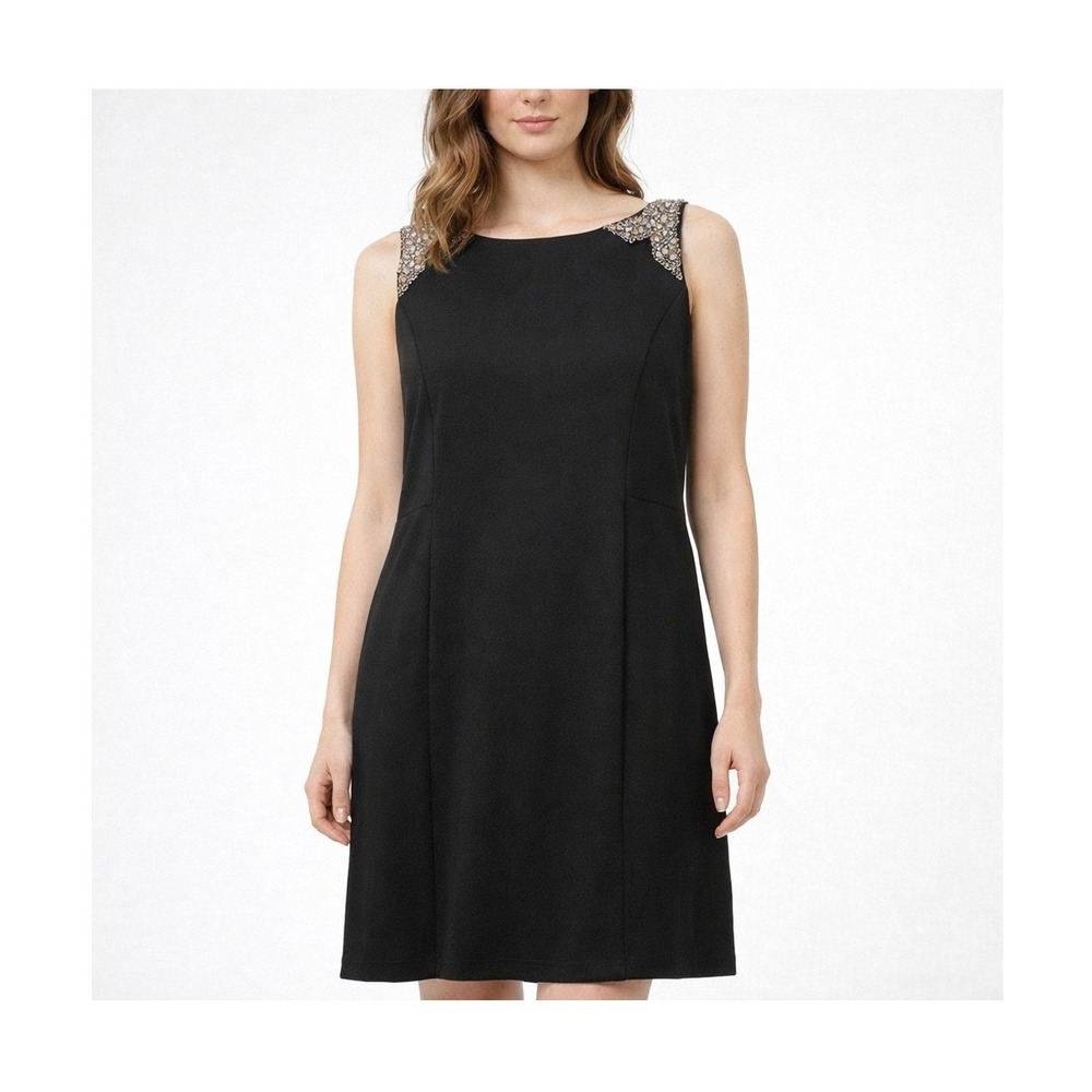 Chicos Black Embellished Cut Out Short Dress NWT Size 3.5 XL 18 570217274